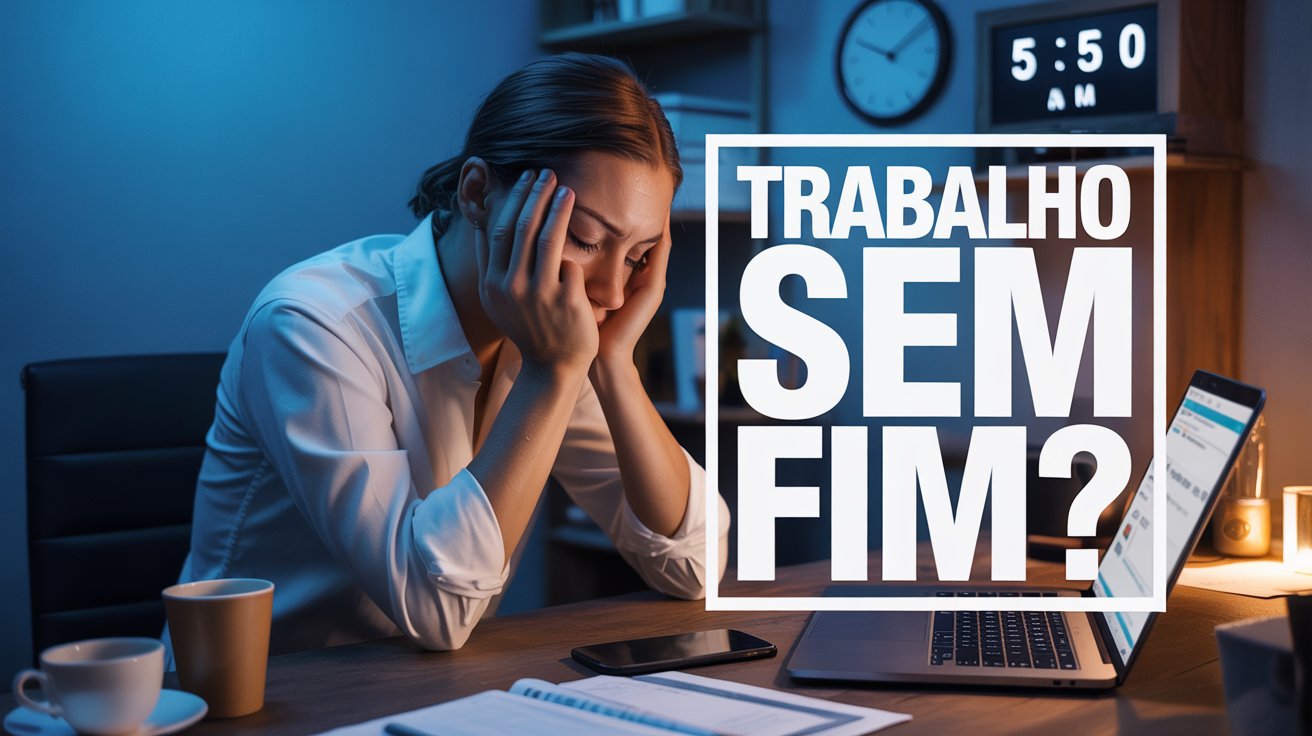 Estudo da Microsoft revela a sobrecarga extrema de trabalho digital. Funcionários vivem conectados, em jornadas longas que afetam saúde e produtividade.