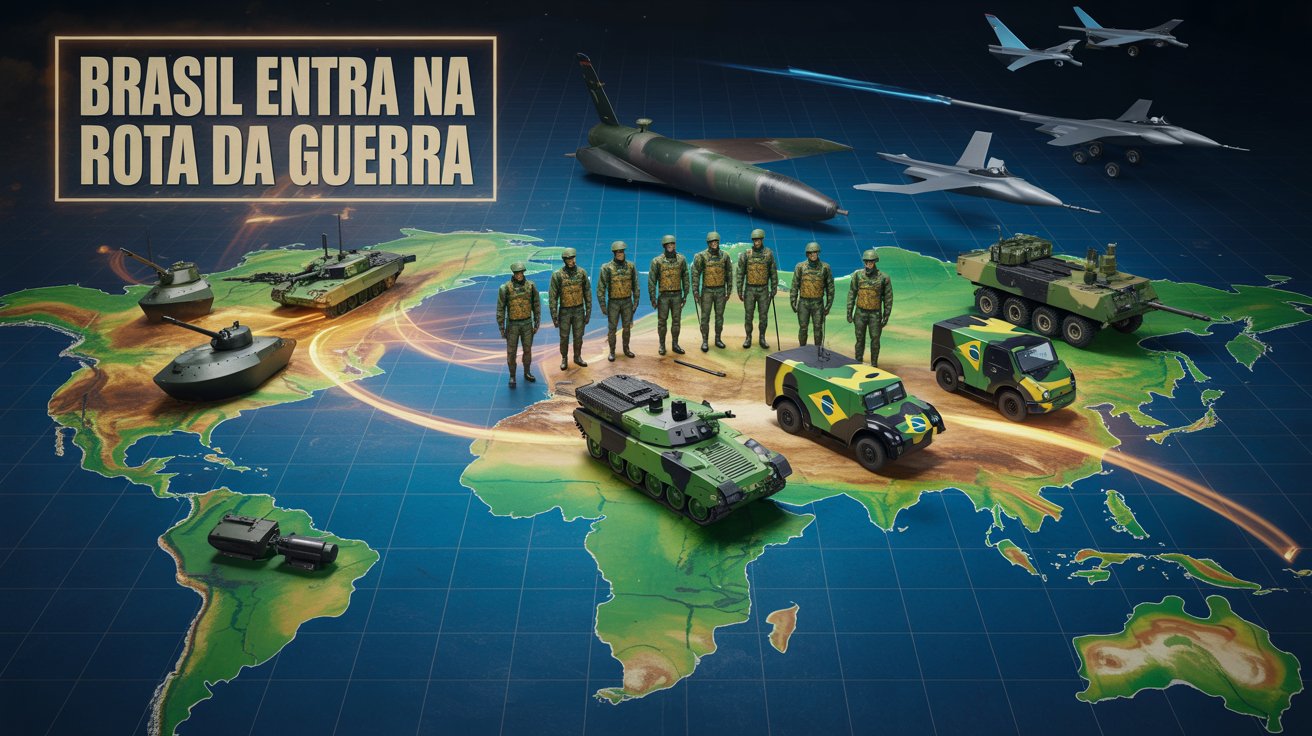 Reino Unido aponta o Brasil como aliado estratégico em sua nova estratégia militar global, surpreendendo no cenário da defesa internacional.