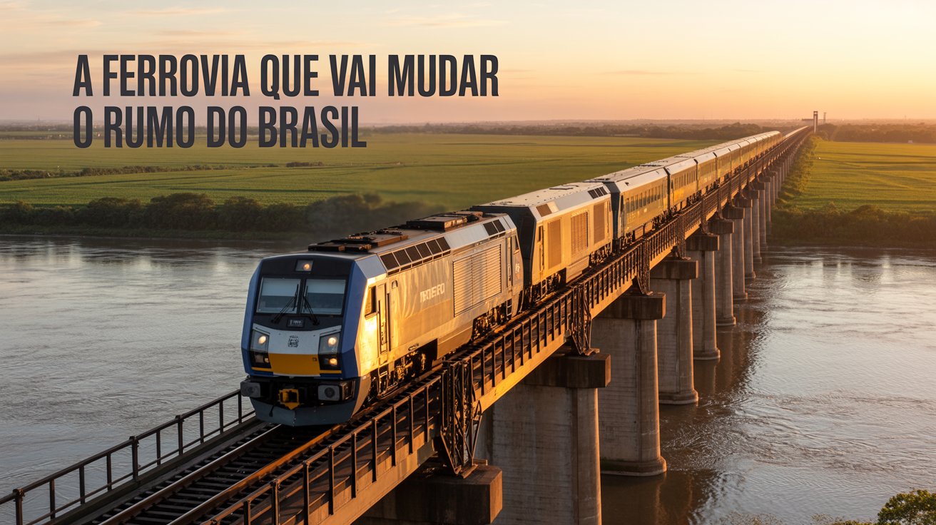 Mato Grosso entrega ponte de 460 m da 1ª ferrovia estadual do país e avança na conexão logística com 743 km de trilhos rumo ao Porto de Santos.