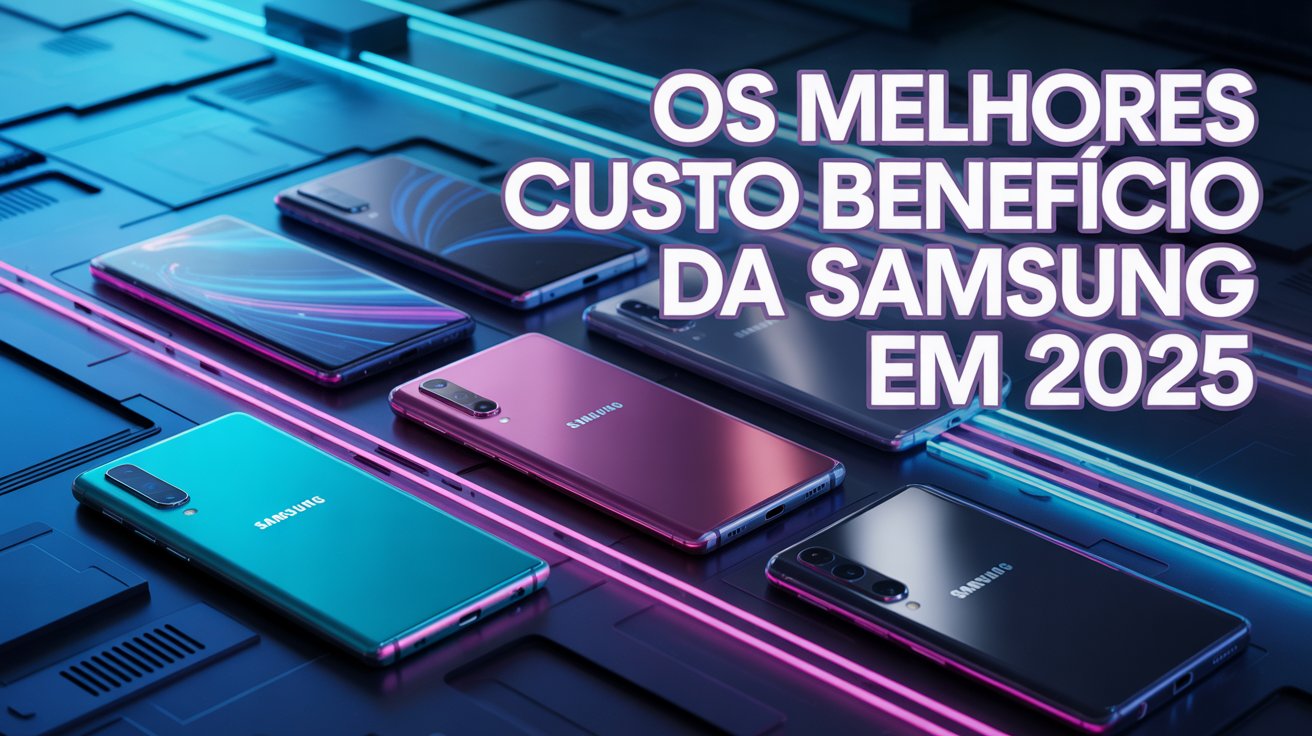 Conheça os celulares Samsung com melhor custo-benefício em 2025, unindo inovação, bateria potente e recursos avançados para todos os perfis.