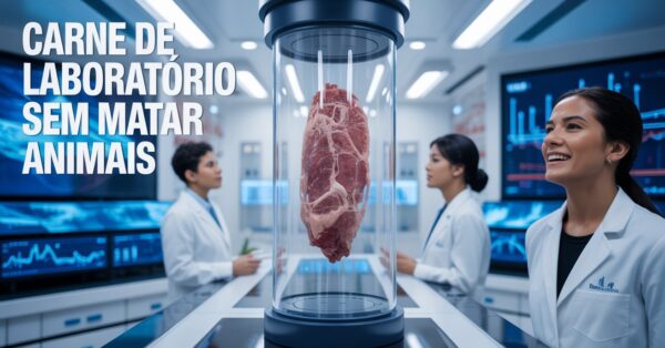 Carne feita em laboratório cresce no mundo e promete revolucionar o que comemos. Menos impacto, mais inovação e zero abate animal.
