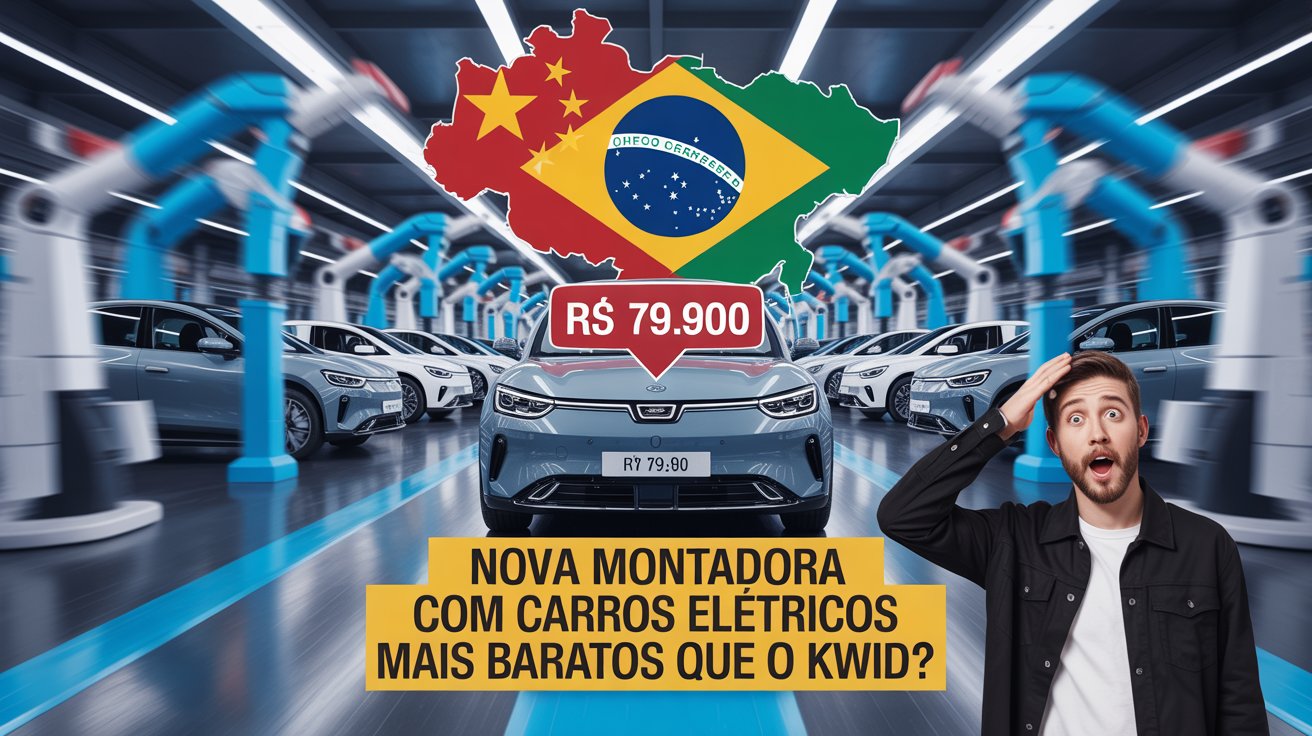 Santa Catarina negocia com montadora chinesa JMEV para fabricar carro elétrico popular de até R$ 80 mil e superar concorrência nacional.