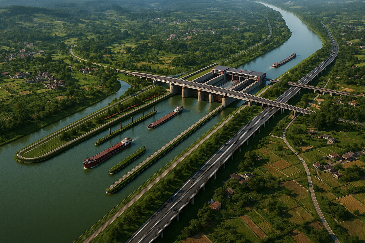 China, Comércio, Canal