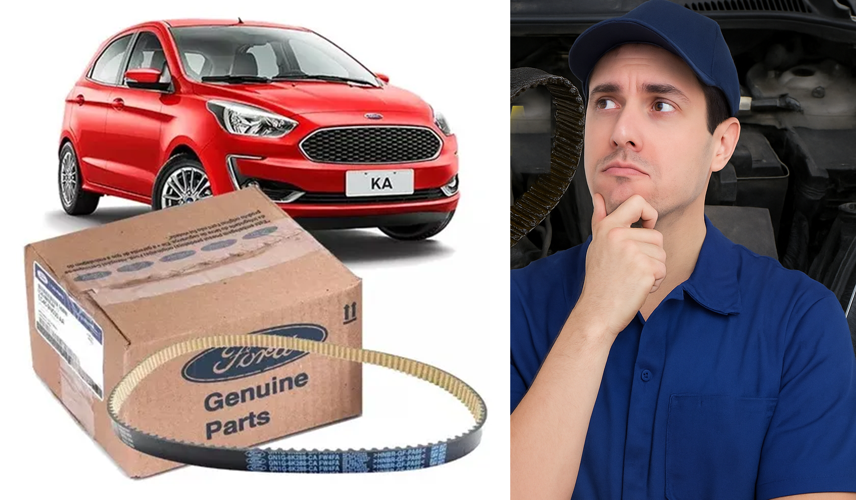 Ford Ka, correia banhada