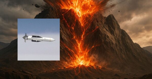 Explosão devastadora causada pela bomba GBU-57 destruindo -uma base nuclear secreta sob uma montanha - GBU-57, bomba penetradora, MOP, base nuclear Fordo, explosão subterrânea, B-2 Spirit, Irã, bomba destruidora de bunkers