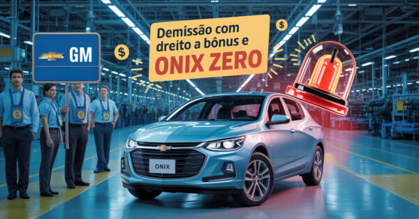 GM oferece bônus de até R$195 mil, Onix 0 km e convênio médico em plano de demissão voluntária para evitar demissões em massa na fábrica.