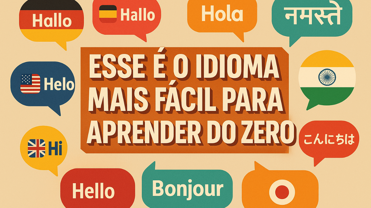 Ranking revela os 6 idiomas mais fáceis de aprender para brasileiros — e o primeiro pode te surpreender.