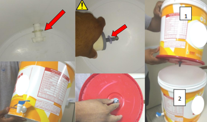 Un ejemplo de filtro artesanal de baldes plásticos, saiba mais aqui.