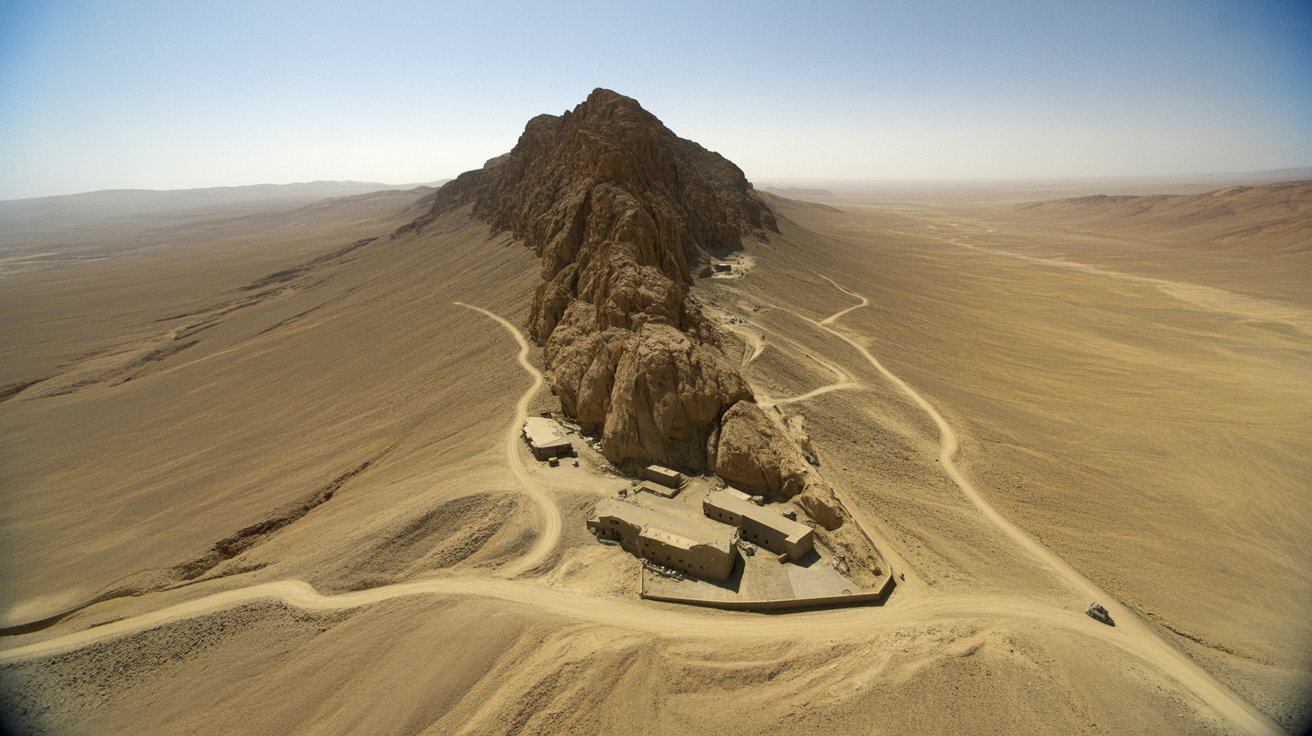 Imagem de satélite mostra a montanha de Fordow no Irã, onde está protegida uma das instalações nucleares mais estratégicas do país