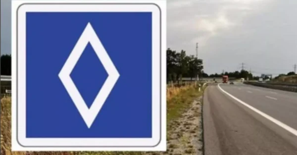 A nova placa de trânsito azul com um losango no centro está confundindo motoristas — saiba o que ela realmente significa
