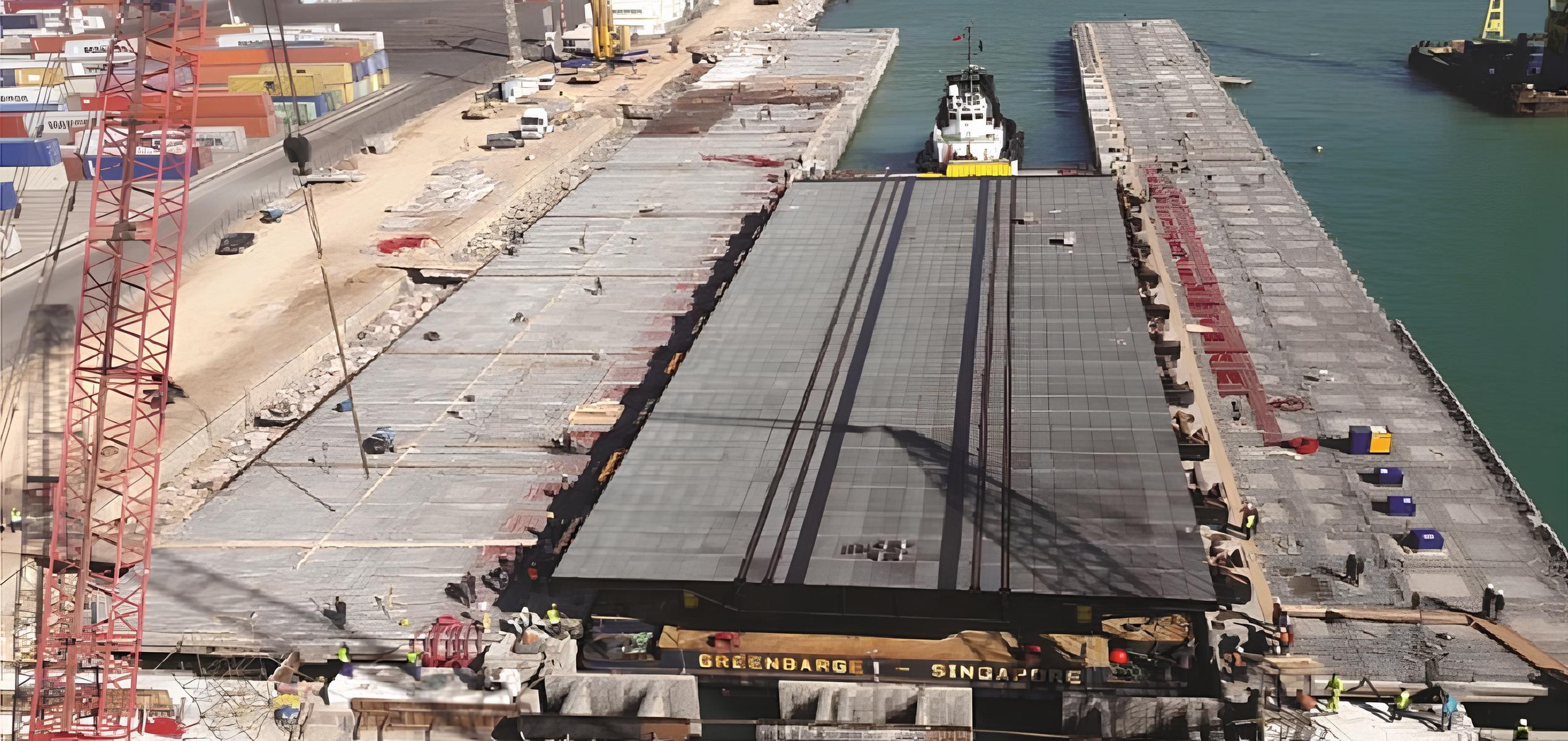 Marrocos inicia construção do maior estaleiro da África com guindaste de 9 mil toneladas e 21 hectares de área operacional