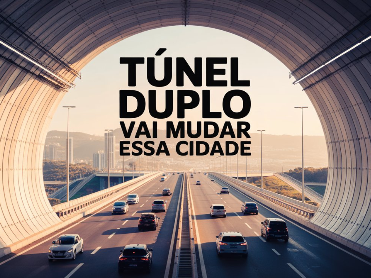 As obras do túnel duplo, parte da duplicação da BR-280, já alcançaram cerca de 75% de execução e seguem com intervenções estruturais.
