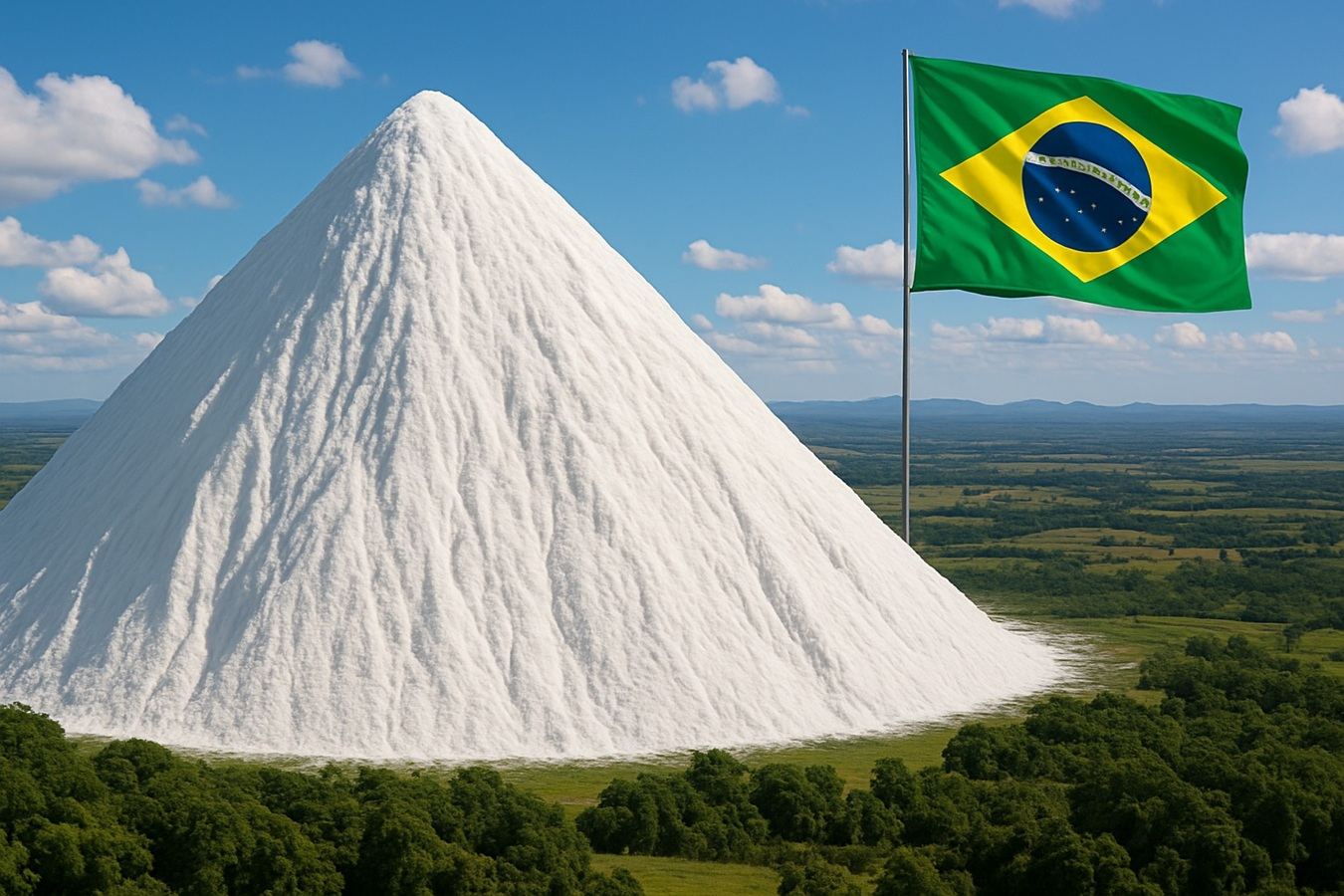 se todo o sal do oceano fosse colocado sobre o Brasil, formaria uma montanha com 2.500 metros de altura.