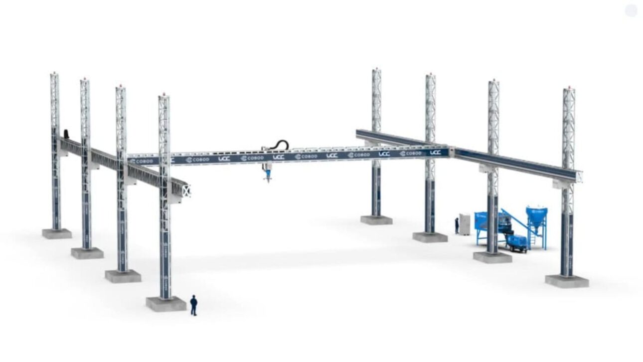 Escuelas están siendo construidas con impresoras BODXL personalizadas y gigantes (Imagen: COBOD)