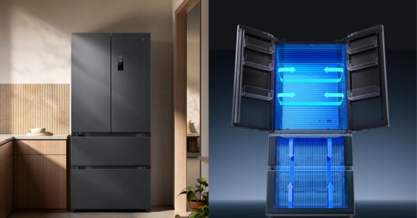 A geladeira da Xiaomi que esteriliza alimentos e pode ser controlada pelo celular — e tem 513 litros!