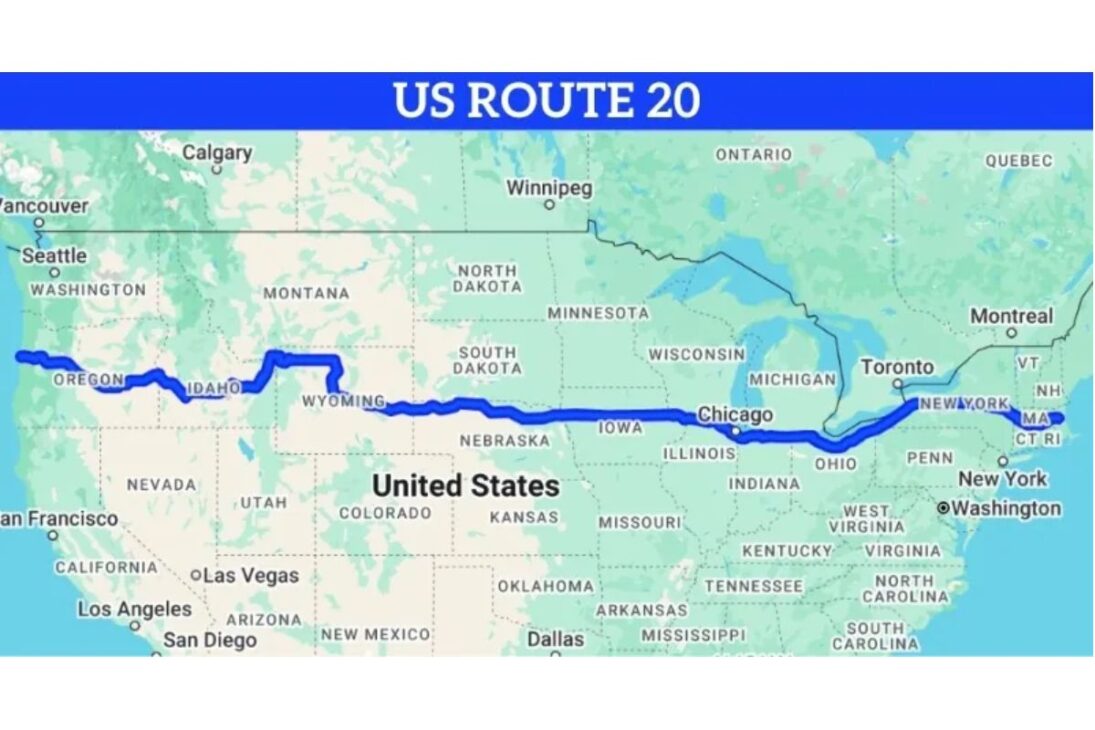 La mayor autopista de Estados Unidos tiene 5.180 km, atraviesa 12 estados de costa a costa, pasa por hitos como el 'Carhenge' y revela un viaje por América que casi nadie conoce