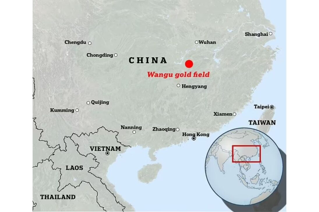 La mina de oro 'supergigante' de China tiene 1.000 toneladas, vale US$ 83 mil millones, fue encontrada a 3.000 metros de profundidad y promete redefinir la economía global