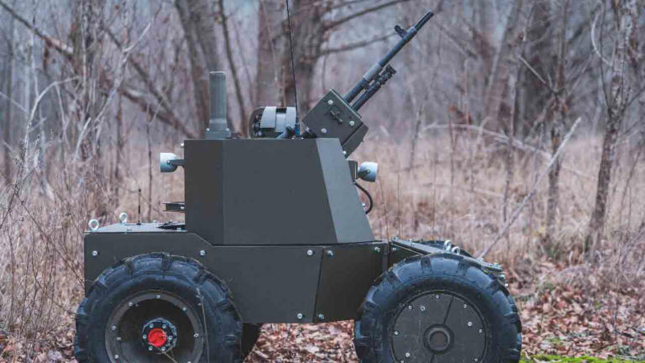 Robô em ação na Ucrânia