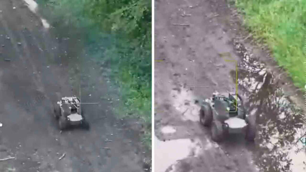 Robô em ação na Ucrânia