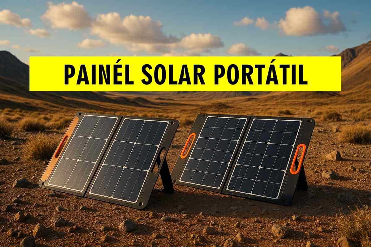 Painéis solares portáteis