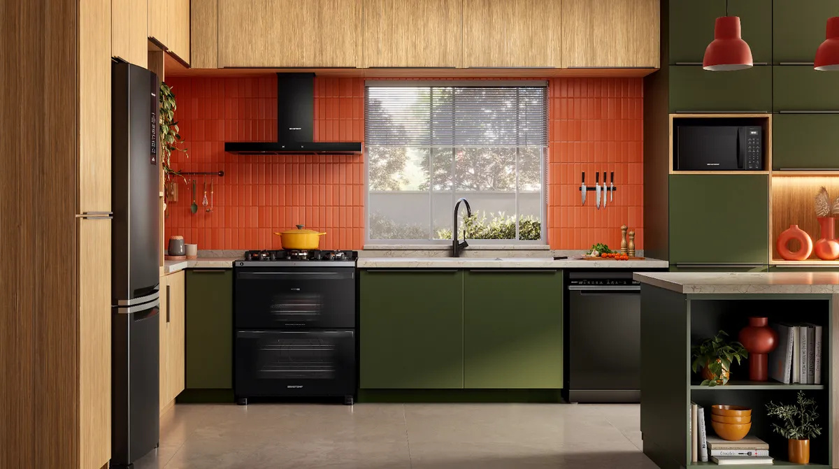 Brastemp revoluciona a cozinha: fogão e micro-ondas com Air Fryer para quem busca praticidade e bem-estar