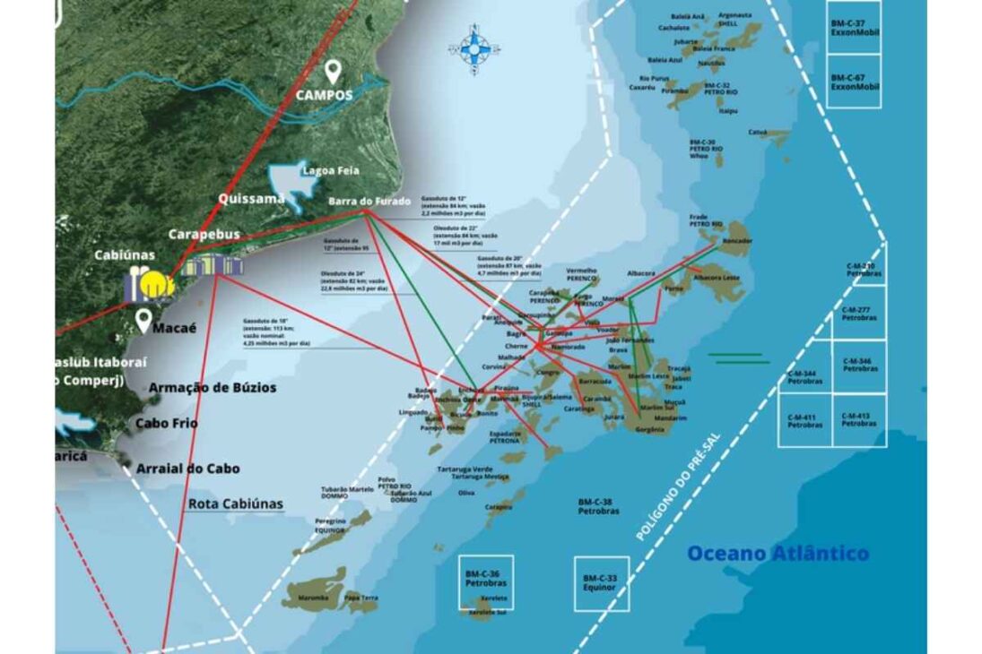 Campo de petróleo brasileño produce casi 1 millón de barriles por día, se encuentra a más de 5.000 metros de profundidad y opera con 6 plataformas gigantes