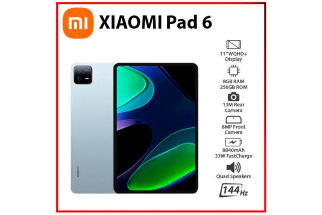Con chip Snapdragon y pantalla de 144Hz, Xiaomi Pad 6 256GB entrega rendimiento por 2 mil reales