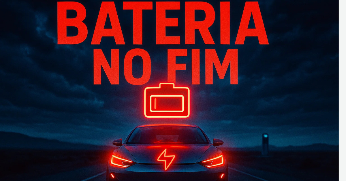 Ficar sem bateria no carro elétrico pode não ser um pesadelo. Entenda como a tecnologia evita panes e garante segurança nas ruas. (Imagem: Reprodução/IA)