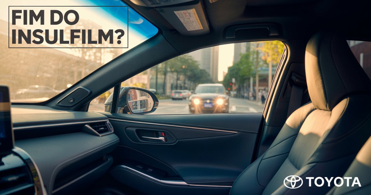 Toyota revela vidro inteligente que escurece sozinho, aposenta o insulfilm e estreia no SUV Century com foco em conforto, luxo e tecnologia. (Imagem: Reprodução/IA)