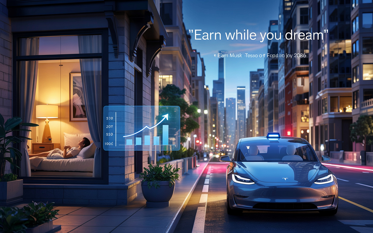Elon Musk promete: em 2026 seu Tesla poderá trabalhar por você como robotáxi e gerar renda enquanto você dorme
