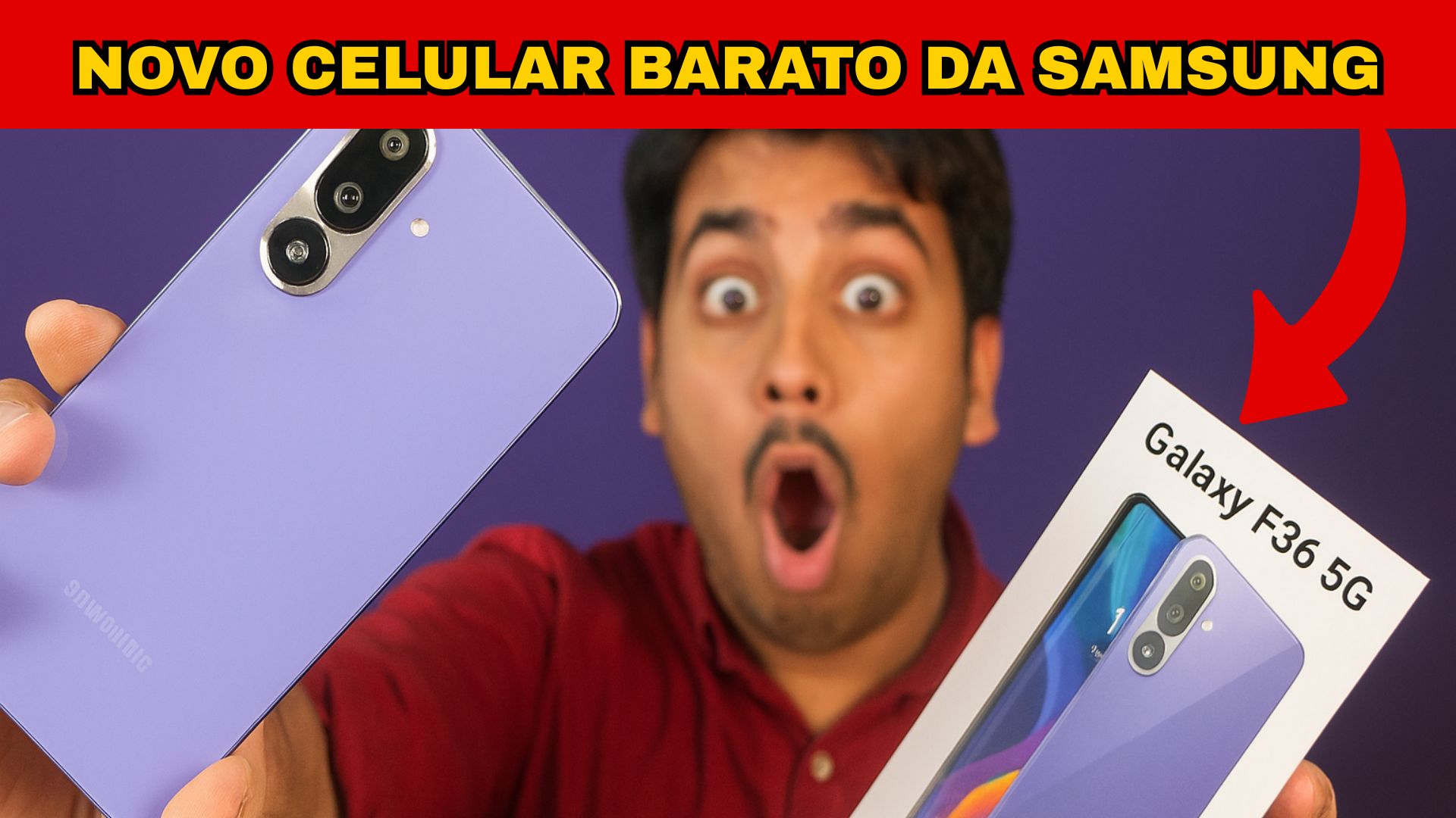 Galaxy F36 5G é o novo celular barato da Samsung com tela AMOLED, Android 15 e IA turbinada — e pode chegar ao mercado custando menos de R$ 1.500