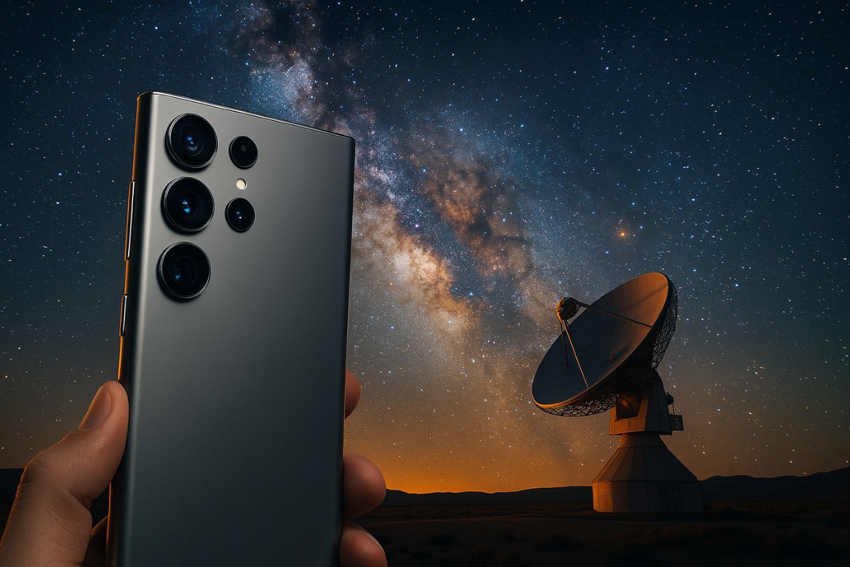 Galaxy S25 Ultra tem modo secreto que registra constelações com qualidade absurda — e quase ninguém sabe disso
