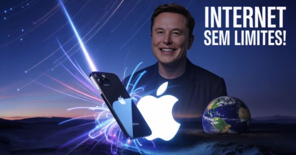 Apple e Starlink unem forças para levar internet via satélite aos iPhones. Conectividade global chega a regiões sem cobertura móvel. Confira.
