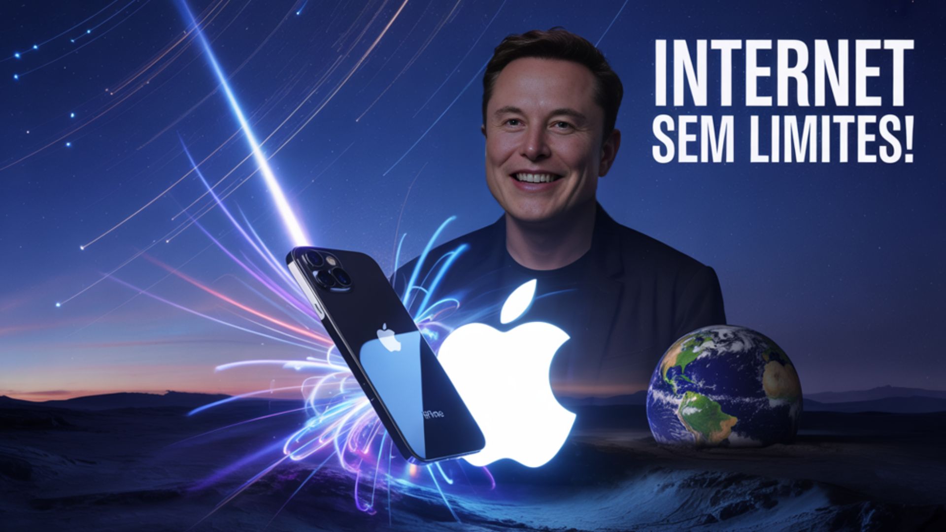 Apple e Starlink unem forças para levar internet via satélite aos iPhones. Conectividade global chega a regiões sem cobertura móvel. Confira.