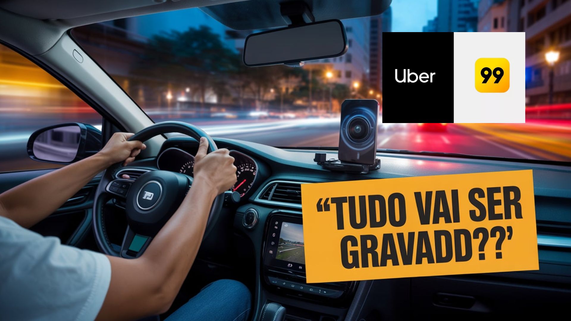 Nova lei pode obrigar motoristas de Uber e 99 a gravar corridas com câmeras ou celulares para aumentar a segurança de passageiros e condutores.