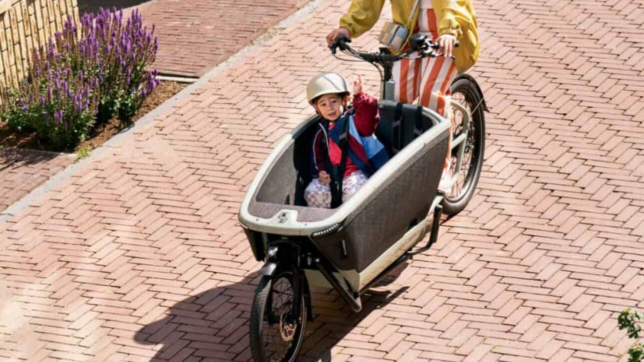 Bicicleta eléctrica con motor Bosch transporta hasta 4 niños, alcanza 32 km/h y ofrece autonomía de 50 km. Sepa cómo funciona el modelo FamilyNext Pro.