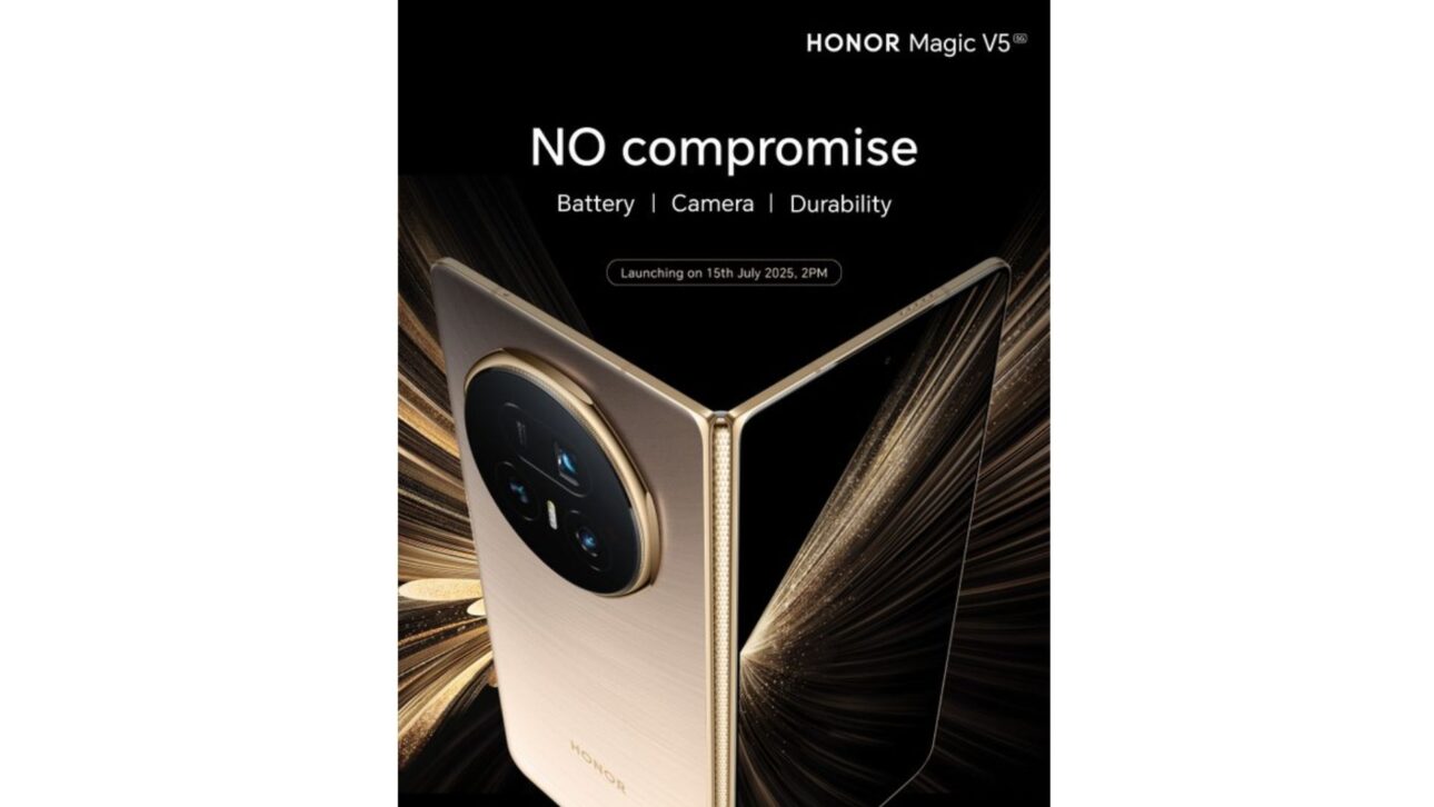 Conoce el Honor Magic V5, el celular doblable más delgado del mundo, con batería turbo, cámaras avanzadas y tecnología de punta. Verifica.