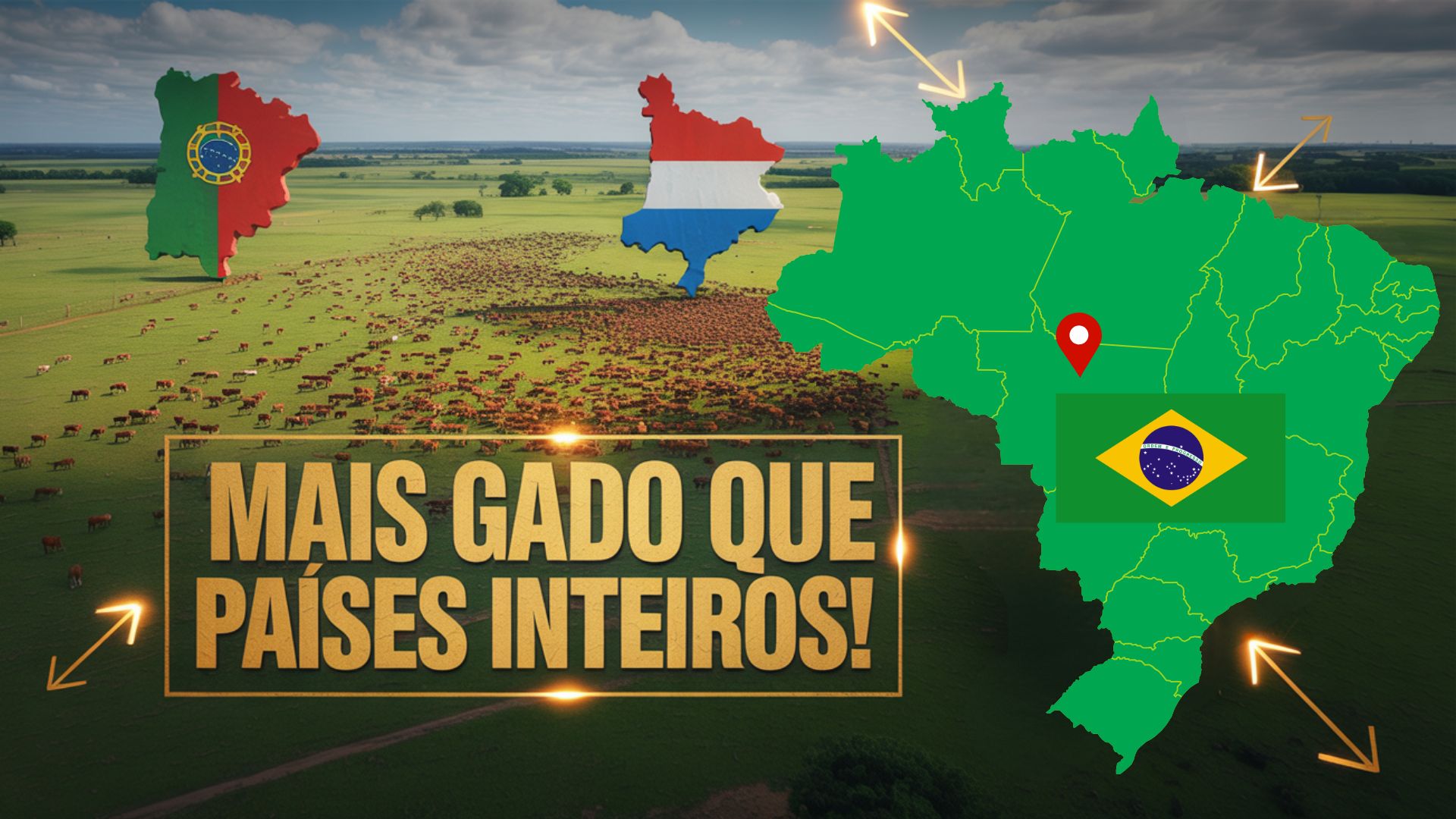 Mato Grosso supera Portugal e Holanda juntos em cabeças de gado, liderando a pecuária nacional e ganhando destaque mundial em produção sustentável.