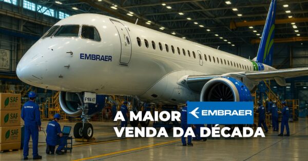 Embraer fecha venda bilionária de 45 jatos E195-E2 movidos a combustível sustentável para a Scandinavian Airlines, marcando a maior venda da década.