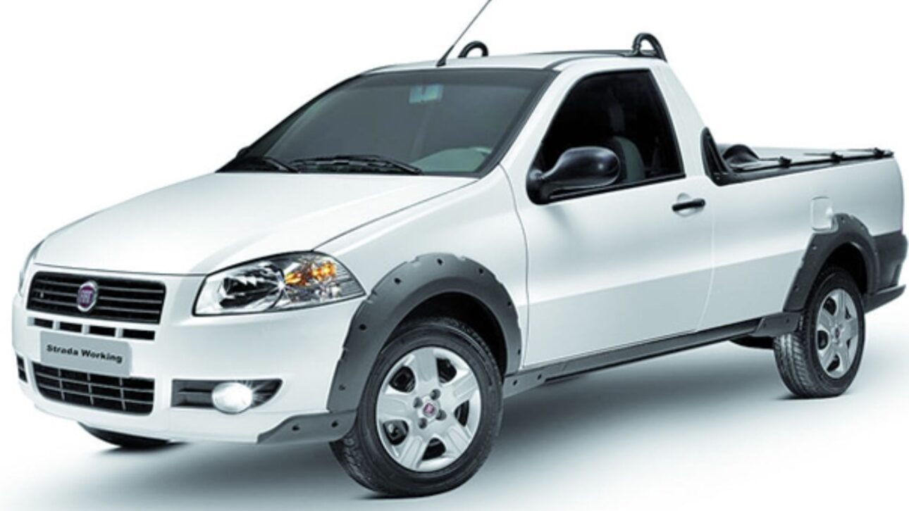 Fiat Strada 1.4 Fire – Picape referência em robustez e ótimo custo-benefício para quem procura um usado durável. (Imagem: divulgação)