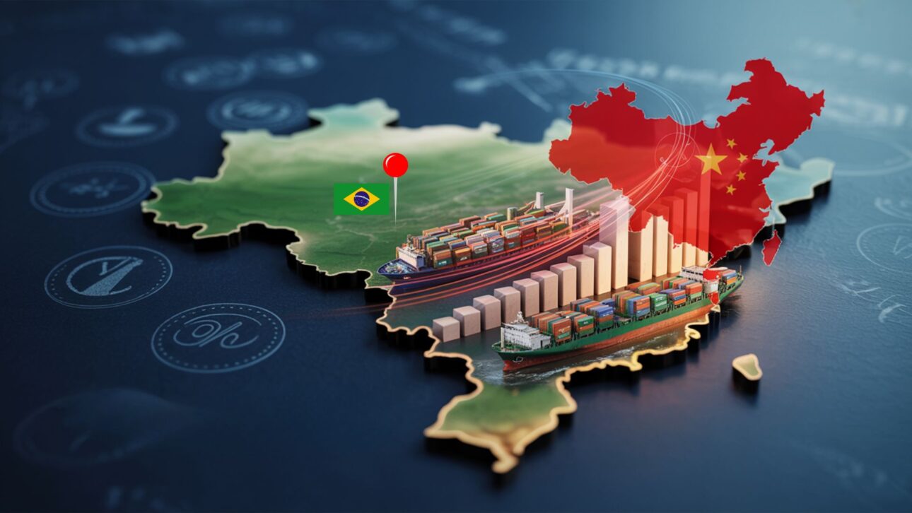 China bate recorde e domina importações do Brasil em 2025, mudando a balança comercial e setores estratégicos. 