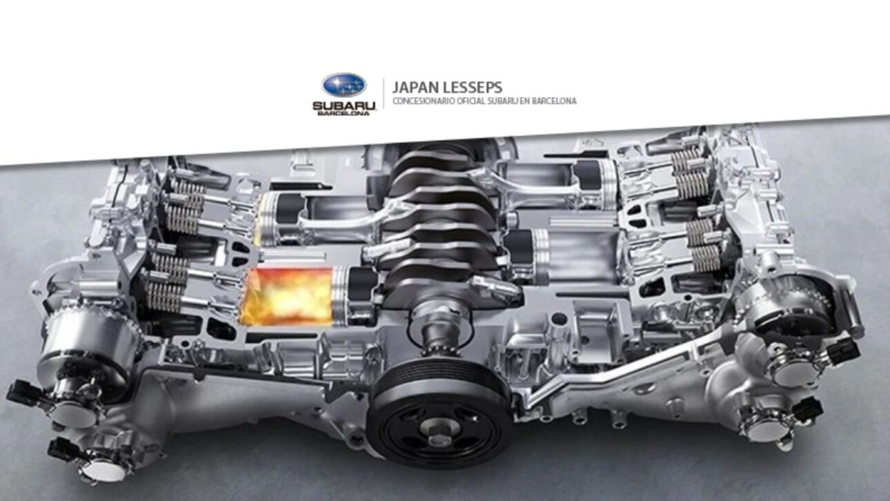 El motor Subaru Boxer se destaca por la configuración horizontalmente opuesta de los cilindros, donde los pistones se mueven en sentidos opuestos, como en un golpe de boxeador.