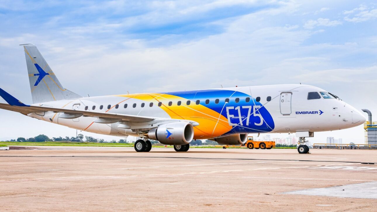 Jet regional Embraer E-175 es destacado en las operaciones en los Estados Unidos y lidera el mercado de vuelos regionales. (Imagen: divulgación)