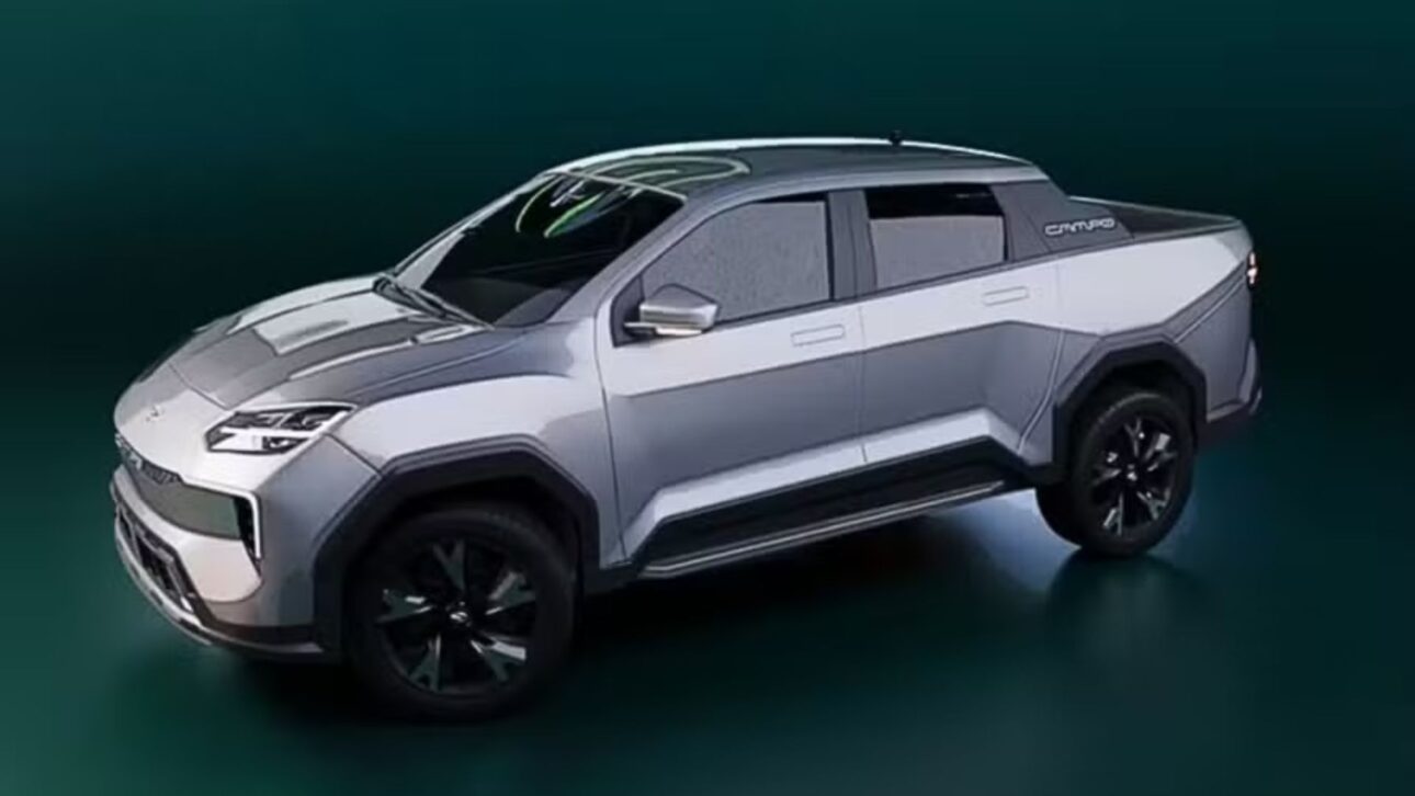 Lecar Campo, pick-up híbrida flex nacional, llega en 2026 con 165 cv, autonomía de 1.000 km y tecnología avanzada para el mercado brasileño.