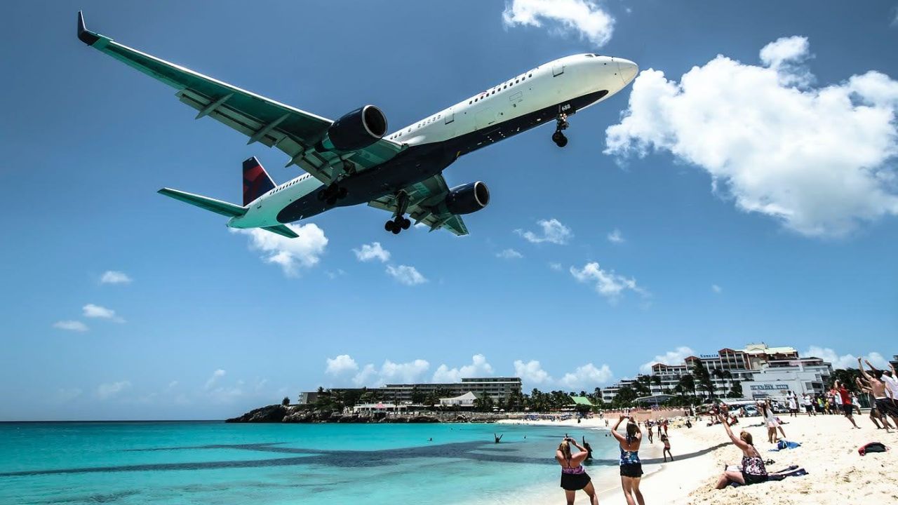 Maho Beach y el aeropuerto Princesa Juliana
