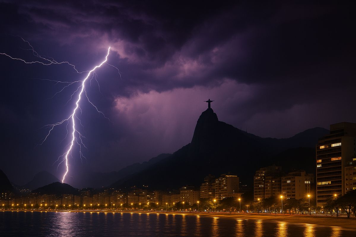 Relâmpago de 829 km supera marca anterior e mostra que tempestades extremas estão crescendo no planeta