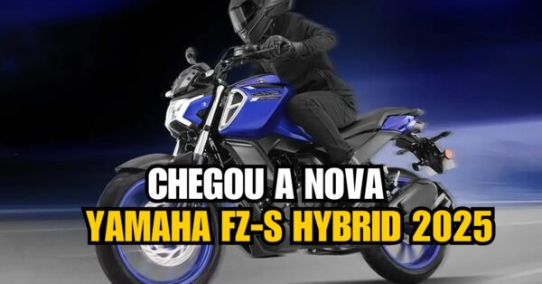 Com consumo incrível de até 60 km/l, Yamaha FZ‑S Hybrid 2025 chega ao mercado como primeira 150 cc com sistema híbrido, painel TFT e conectividade Bluetooth