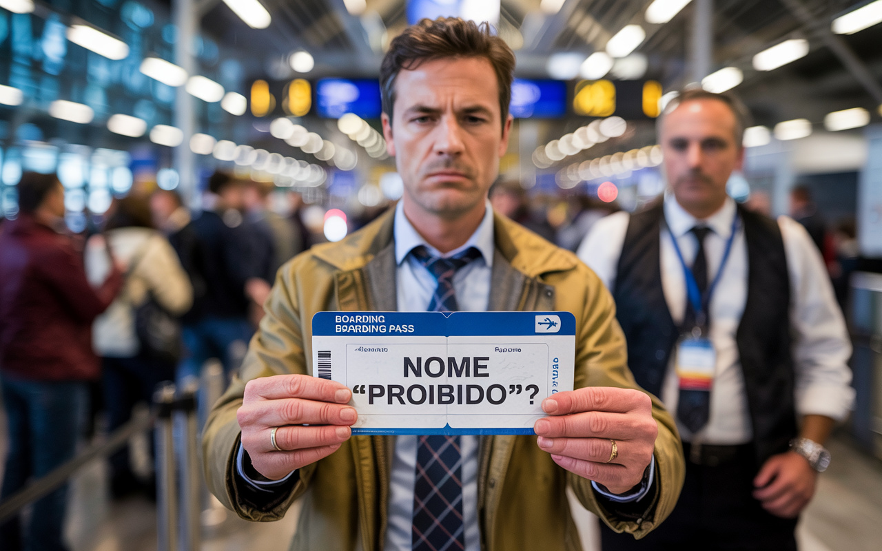 Nome “proibido”? Passageiro é banido de voar por 10 anos por causa de erro bizarro no sistema
