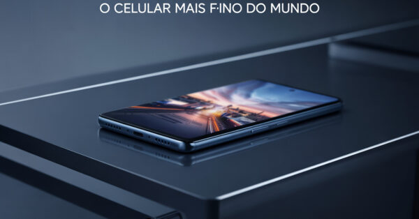 O celular mais fino do mundo tem menos de 6 mm e câmera de 50 MP – mas nem todo mundo pode comprar
