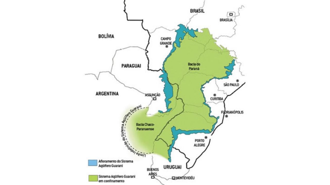 La región del Acuífero Guaraní es una vasta área subterránea que abarca cuatro países de América del Sur, siendo una zona estratégica para el abastecimiento humano y el desarrollo del agronegocio.